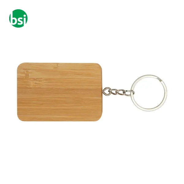 Reel 6-in-1 retractable bamboo key ring charging cable  - 124329 -  3