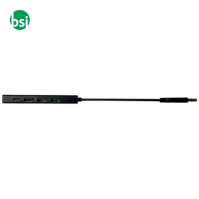 Rise RCS recycled aluminium USB 2.0 hub - Immagine 9