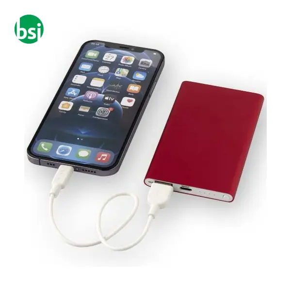 Pep 4000 mAh Type-C recycled aluminium power bank -  7