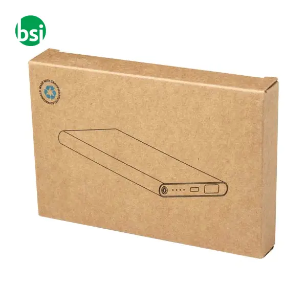 Pep 4000 mAh Type-C recycled aluminium power bank -  3