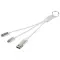 Metal 4-in-1 recycled aluminium charging cable with keychain - Anteprima 9