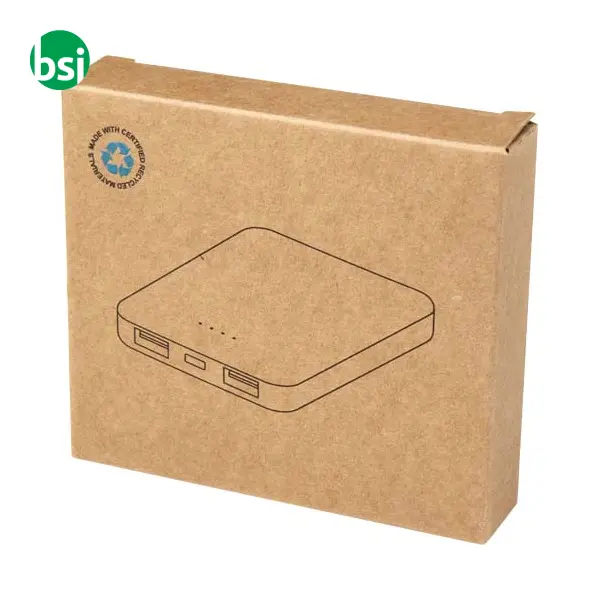 Asama 5000 mAh Type-C recycled plastic power bank -  3