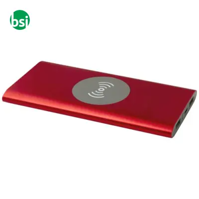 Juice 8000 mAh Type-C recycled aluminium wireless power bank - Immagine 9