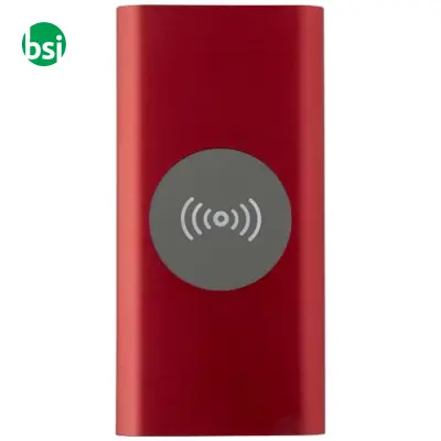 Juice 8000 mAh Type-C recycled aluminium wireless power bank - Immagine 4