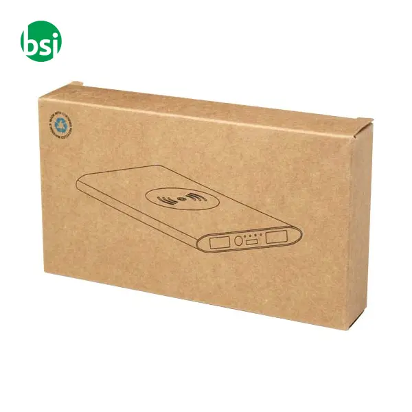 Juice 8000 mAh Type-C recycled aluminium wireless power bank -  3