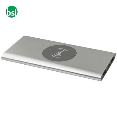 Juice 8000 mAh Type-C recycled aluminium wireless power bank - Immagine 11