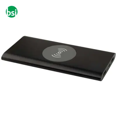 Juice 8000 mAh Type-C recycled aluminium wireless power bank - Immagine 12