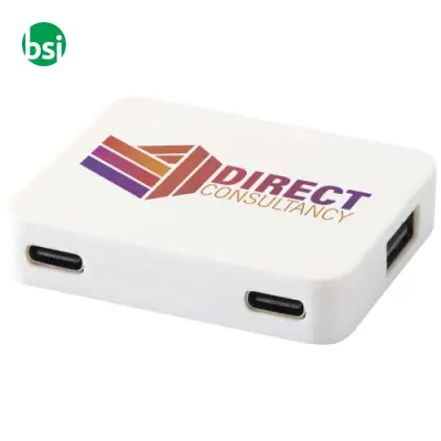 Gaia 4-port USB hub with dual input - Immagine 2