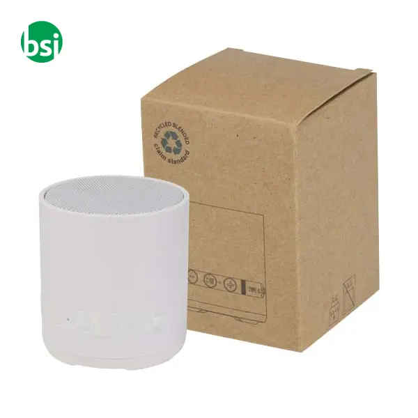 Hunor 3W recycled plastic wireless speaker -  9