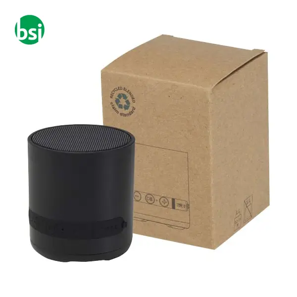 Hunor 3W recycled plastic wireless speaker -  10