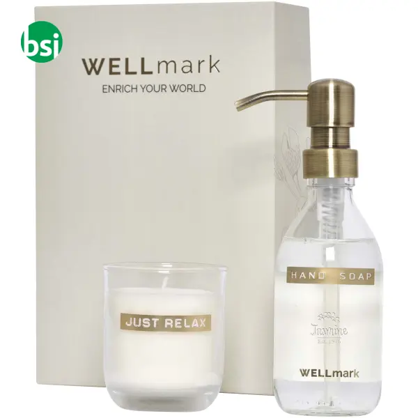 Wellmark Discovery 250 ml soap dispenser and 150g candle set -  2