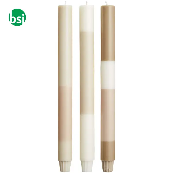 Set of 3 Originalhome limestone effect candles -  3