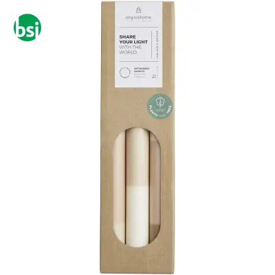 Set of 3 Originalhome limestone effect candles - Immagine 2