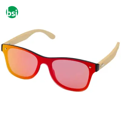 Tan sunglasses with bamboo temples - Immagine 5