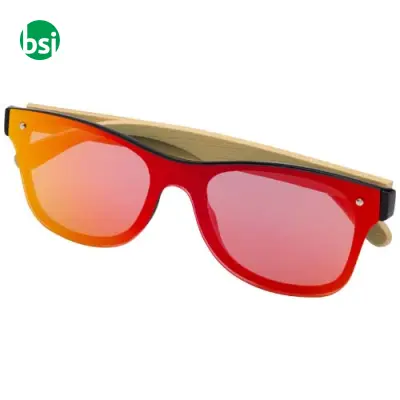 Tan sunglasses with bamboo temples - Immagine 4