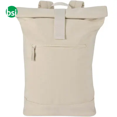 16L Recanvas recycled material 14'' laptop rolltop rucksack - Immagine 3
