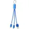 Metal 3-in-1 charging cable with keychain - Anteprima 4