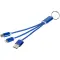 Metal 3-in-1 charging cable with keychain - Anteprima 2
