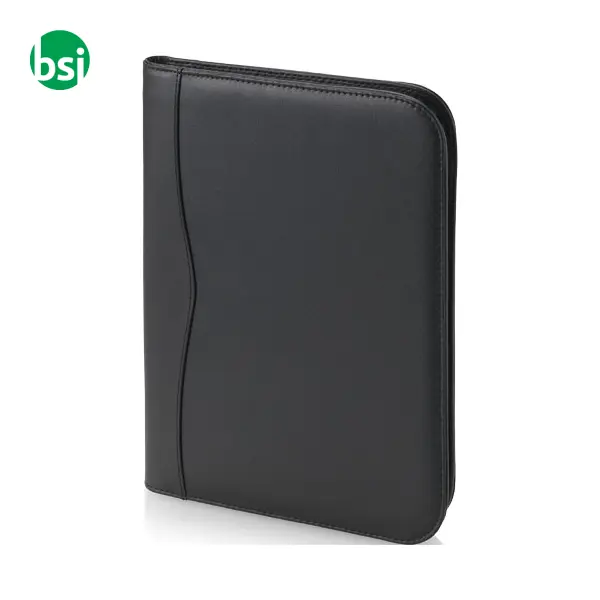 Ebony A4 zippered portfolio Imitation leather - 119986 -  7