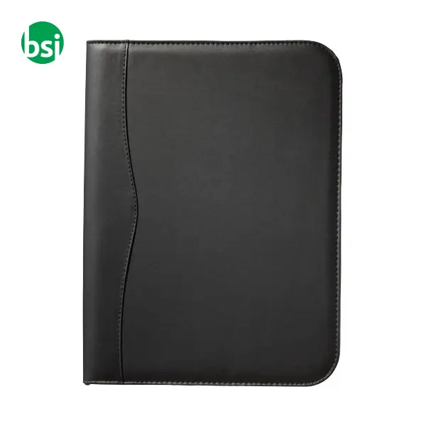 Ebony A4 zippered portfolio Imitation leather - 119986 -  4