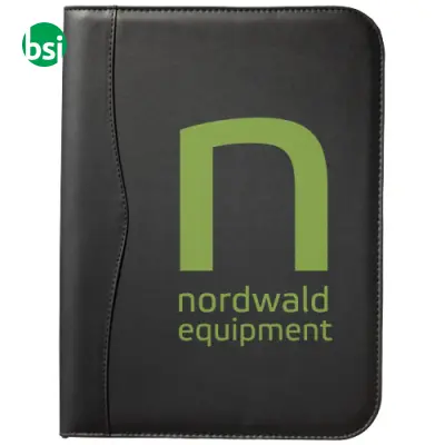 Ebony A4 zippered portfolio Imitation leather - 119986 - Immagine 3