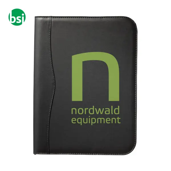 Ebony A4 zippered portfolio Imitation leather - 119986 -  3