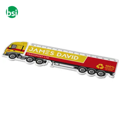 Tait 15 cm lorry-shaped recycled plastic ruler