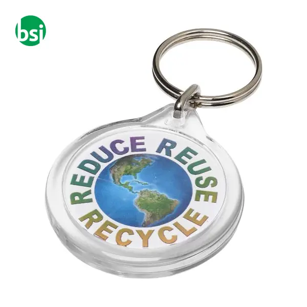 Orb I7 round keychain GPPS Plastic Paper - 210552 -  1