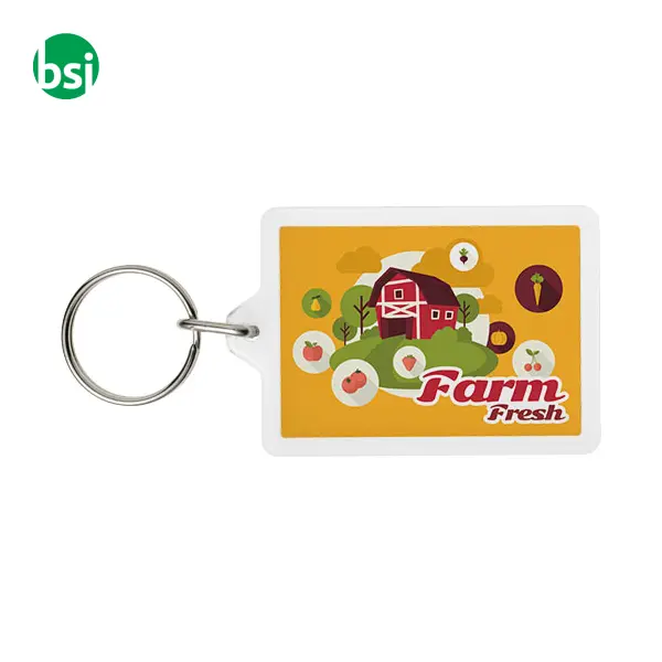 Vito C1 rectangular keychain GPPS Plastic Paper - 210561 -  3