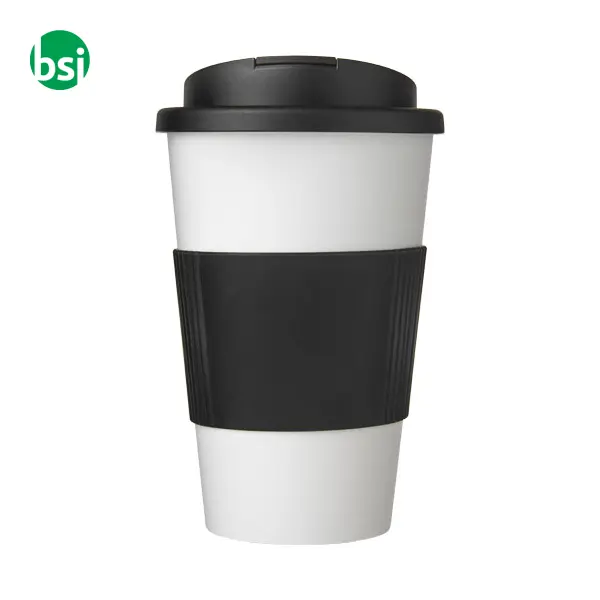 Americano 350ml tumbler with grip & spill-proof lid  - 210696 -  3