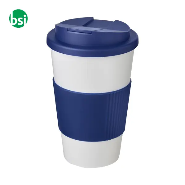 Americano 350ml tumbler with grip & spill-proof lid  - 210696 -  7