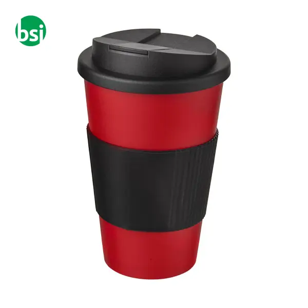 Americano 350ml tumbler with grip & spill-proof lid  - 210696 -  19