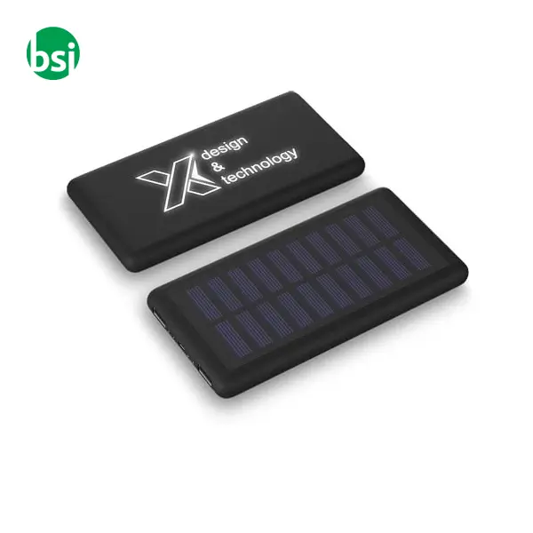 SCX.design 8000 mAh light-up solar power bank -  1