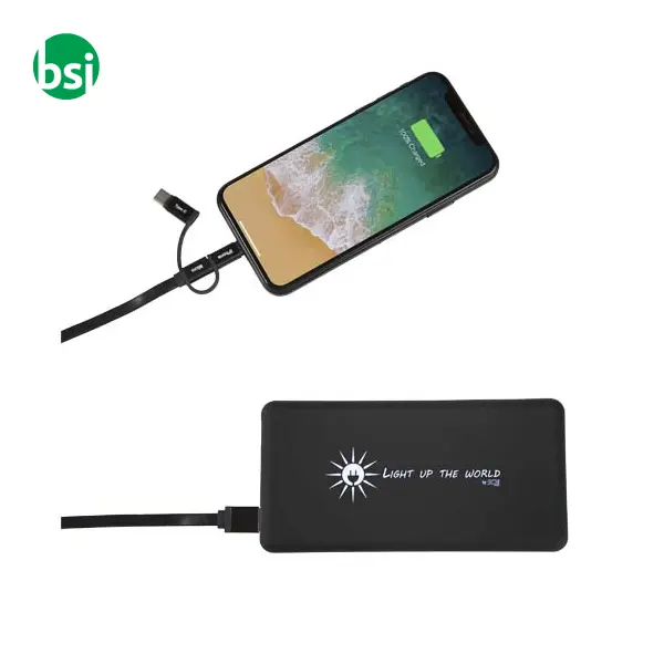 SCX.design 8000 mAh light-up solar power bank -  8