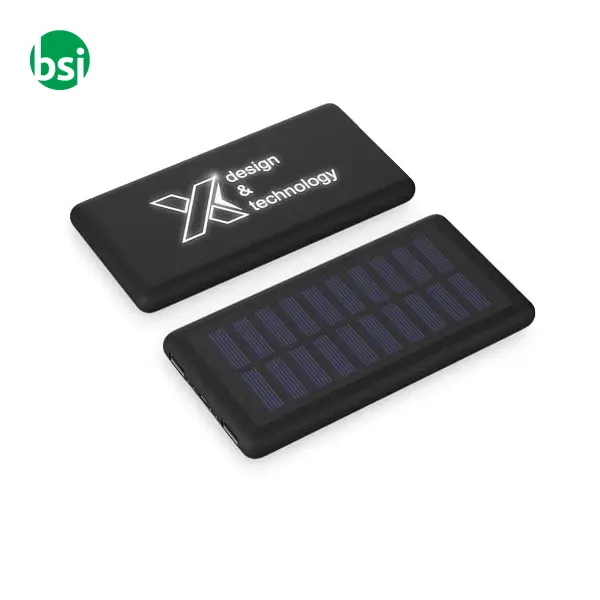 SCX.design 8000 mAh light-up solar power bank -  2