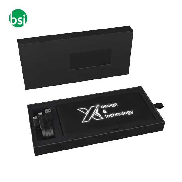 SCX.design 8000 mAh light-up solar power bank -  3