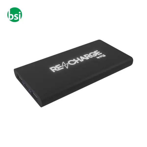 SCX.design 10.000 mAh light-up wireless rubber power bank -  1