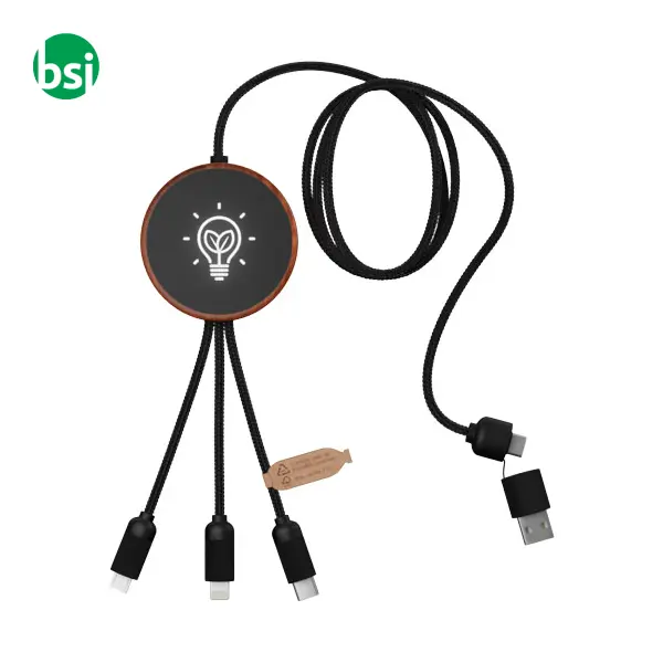SCX.design 5-in-1 light-up logo charging cable  - 2PX073 -  1