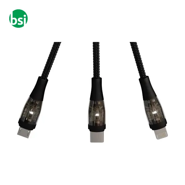 SCX.design 5-in-1 fast charging 100W/5A cable -  4