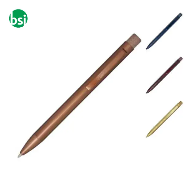 Beatriz recycled brass ballpoint pen black ink -  1