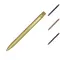 Beatriz recycled brass ballpoint pen blue ink - Anteprima 1
