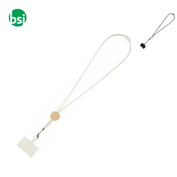 Adhab smartphone lanyard with bamboo details -  1