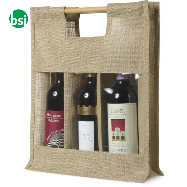Bottle holder bag 34x41x10 | 3 places -  1