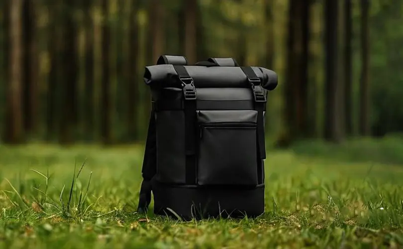 Customised roll-top backpacks